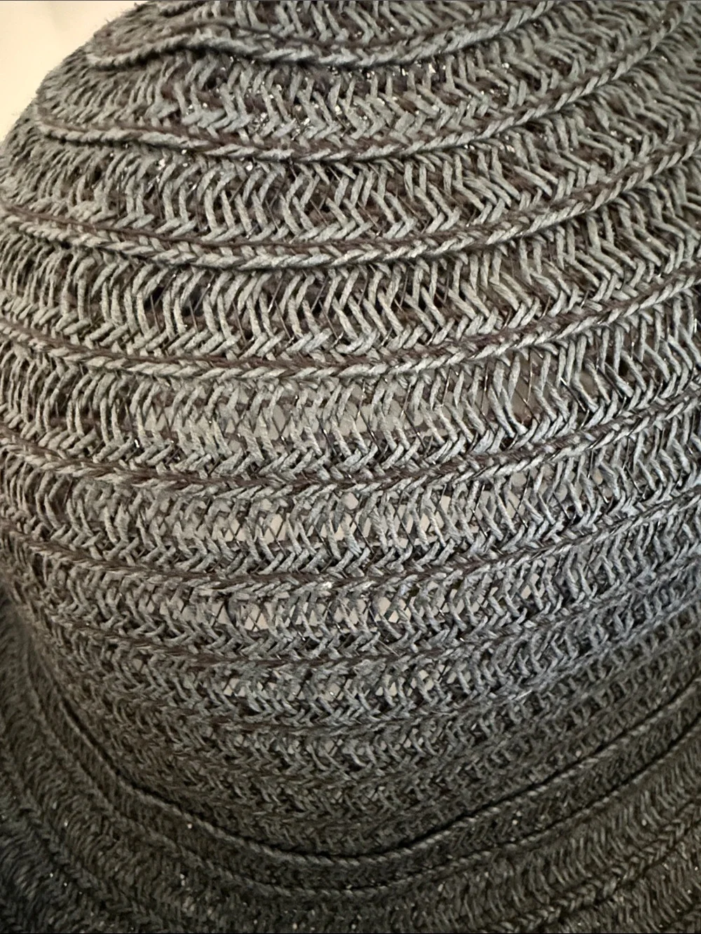 betmar Black Woven Sun Hat with Brim